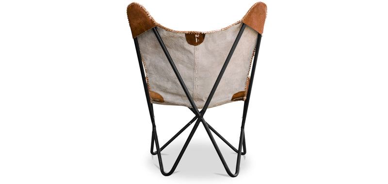 Chaise Design Papillon - Imprimé Poney - Cuir - Blop