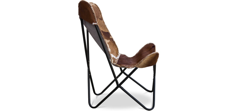 Chaise Design Papillon - Imprimé Poney - Cuir - Blop
