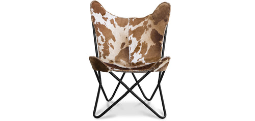 Chaise Design Papillon - Imprimé Poney - Cuir - Blop