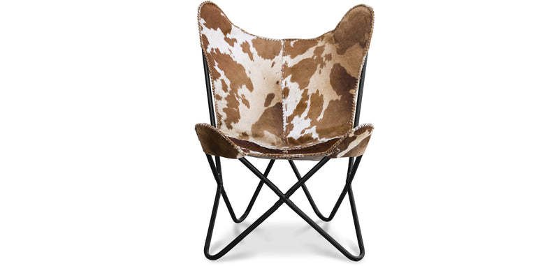 Chaise Design Papillon - Imprimé Poney - Cuir - Blop
