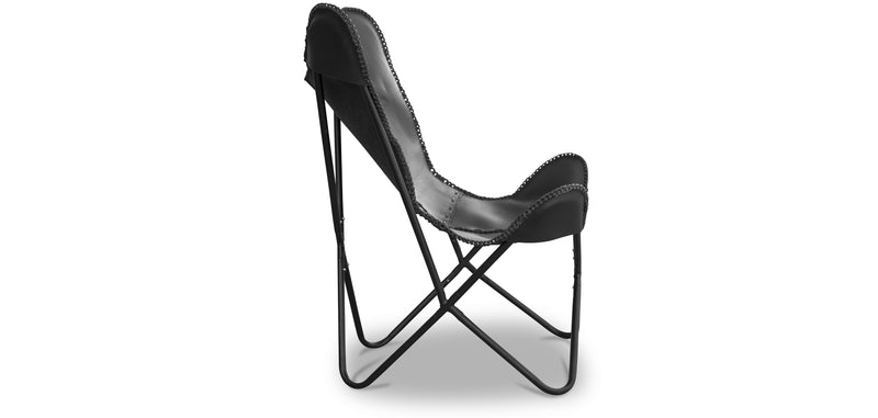 Chaise en Cuir - Design Papillon - Wun
