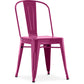 Dining chair Tolix Style Industrial Design Square Metal - New Edition