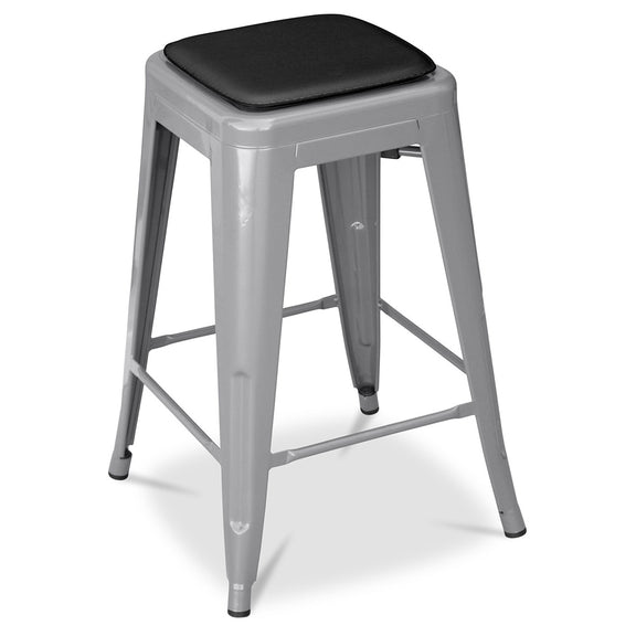 Magnetized Cushion for Square Stool - Faux Leather - Stylix - gallery 6