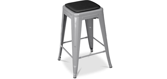 Magnetized Cushion for Square Stool - Faux Leather - Stylix - gallery 6