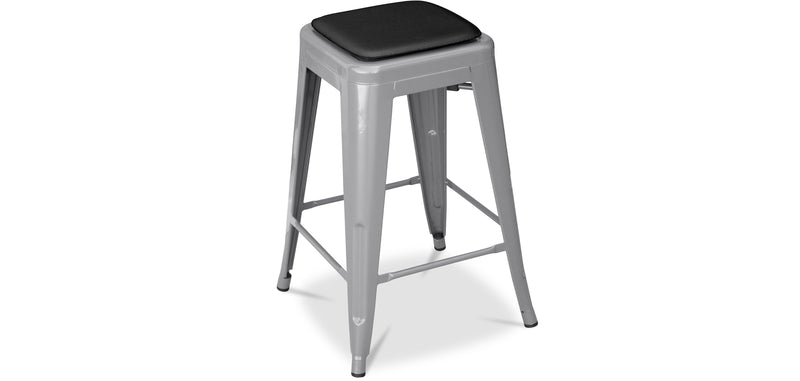 Magnetized Cushion for Square Stool - Faux Leather - Stylix - gallery 6