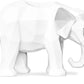 Figure décorative d'éléphant - Blanc mat - Fann