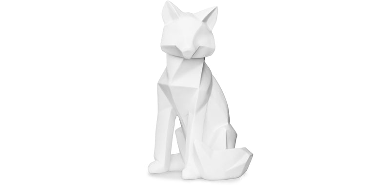 Figurine Décorative Renard - Blanc Mat - Foox