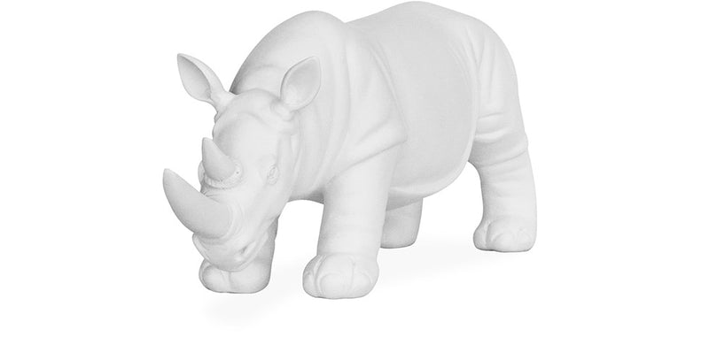 Decorative Figure Rhino - Matte White - Rhyn - gallery 8