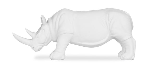 Decorative Figure Rhino - Matte White - Rhyn - gallery 7
