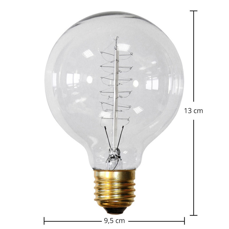 Edison Frequency filaments Bulb - Dimensions diagram