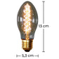 Edison Candle filaments Bulb - Dimensions diagram