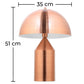Table Lamp - Designer Living Room Lamp - Donato - Dimensions diagram