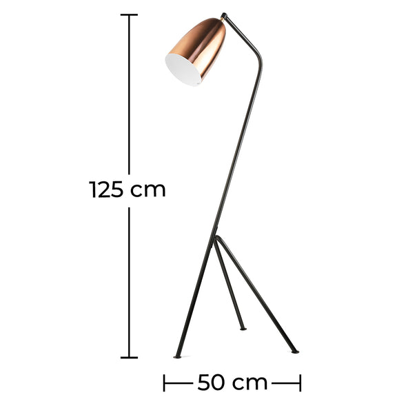 Tripod Floor Lamp - Design Living Room Lamp - Cavalleta - Dimensions diagram