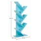Wooden Bookshelf - Modern Design - Bluey - Dimensions diagram