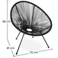 Outdoor Chair - Garden Chair - New Edition - Acapulco - Dimensions diagram
