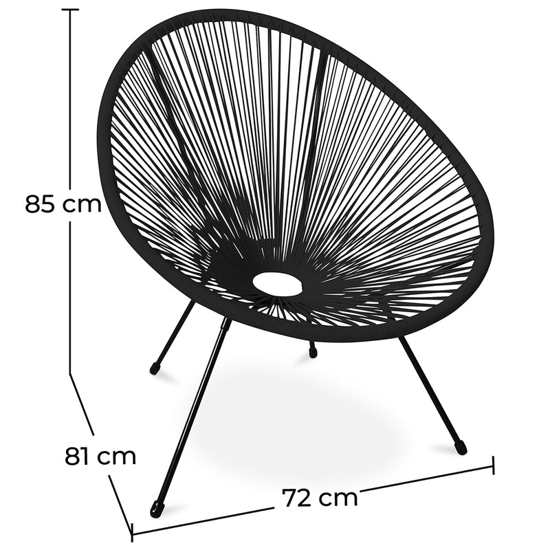 Outdoor Chair - Garden Chair - New Edition - Acapulco - Dimensions diagram