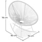 Outdoor Chair - Garden Chair - Rocking Chair - New Edition - Acapulco - Dimensions diagram