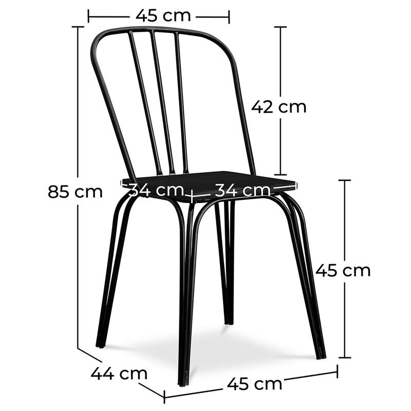 Dining Chair - Industrial Design - Wood and Metal - Lillor - gallery 11