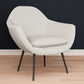 Armchair with Armrests - Upholstered in Boucle Fabric - Eila - gallery 7