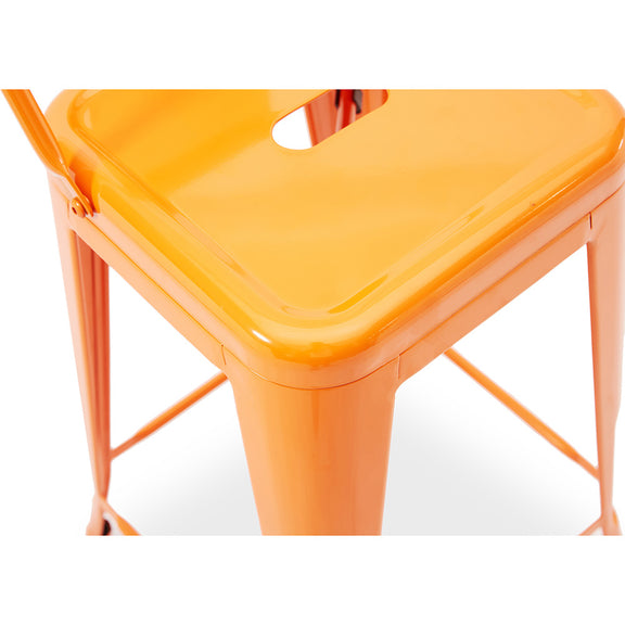 Bar Stool with Backrest - Industrial Design - 60cm - New Edition - Stylix - gallery 8
