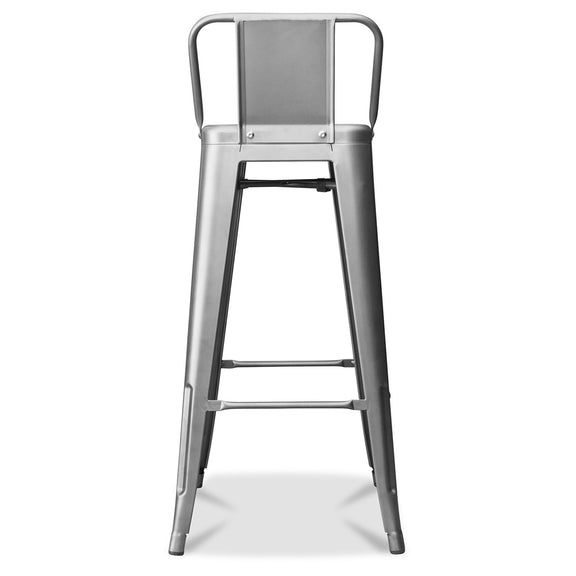 Bar Stool with Backrest - Industrial Design - 76cm - New Edition - Stylix - gallery 4