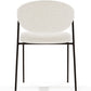 Dining chair - Upholstered in Bouclé Fabric - Black Metal - Seda - gallery 6