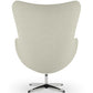 Armchair with armrests - Upholstered in Boucle Fabric - Brave