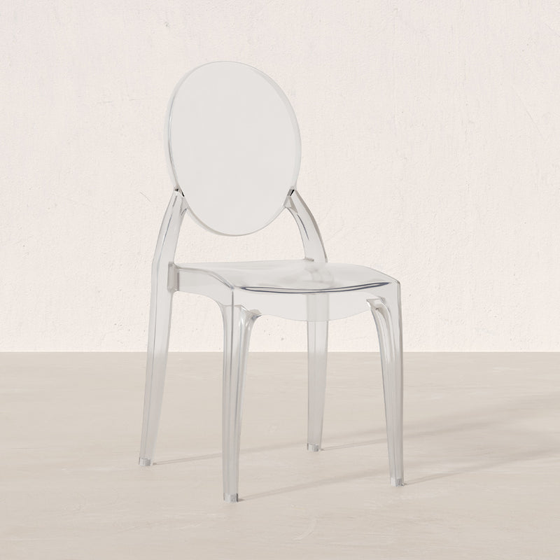Pack of 4 Dining Chairs Transparent - Estilo Victoria - gallery 5