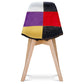 Sedia da pranzo Denisse in stile scandinavo dal design premium - Patchwork Tessa