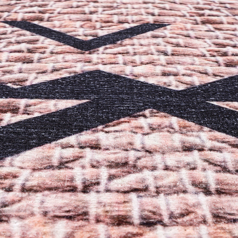 Vintage Geometric Tribal Rug – (290x200 cm) – Cinder - gallery 7