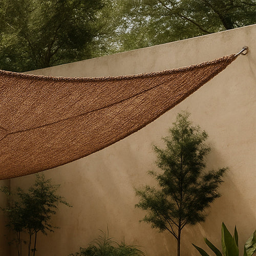 Coconut fiber awning 4x4x4M - 100 % Natural shade sail - gallery 1
