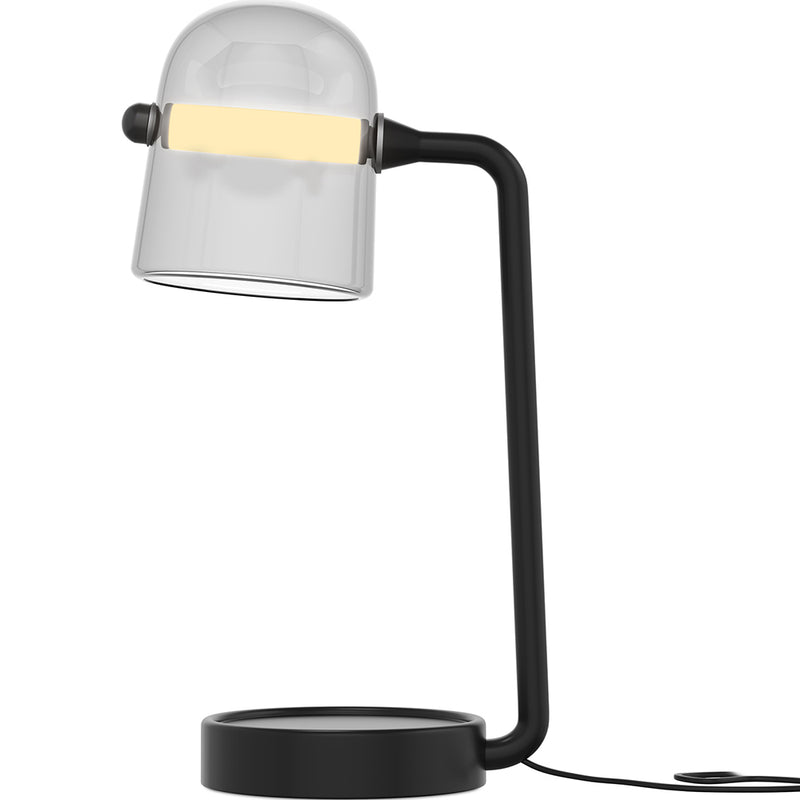 Candeeiro de mesa de design moderno, vidro fumado - Bim