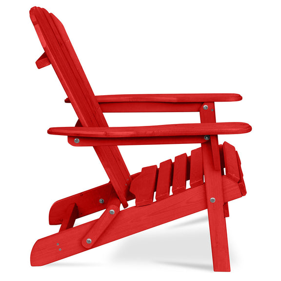 Wooden Outdoor Chair with Armrests - Adirondack Garden Chair - Adirondack - gallery 9