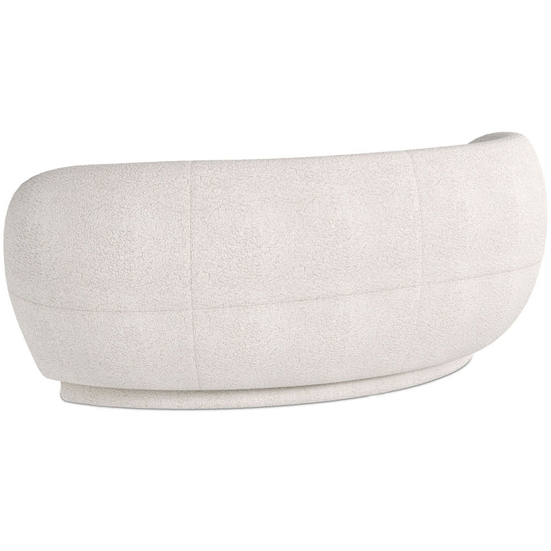 Curved Sofa - 3 Seater - Boucle Fabric - Curvy - gallery 7