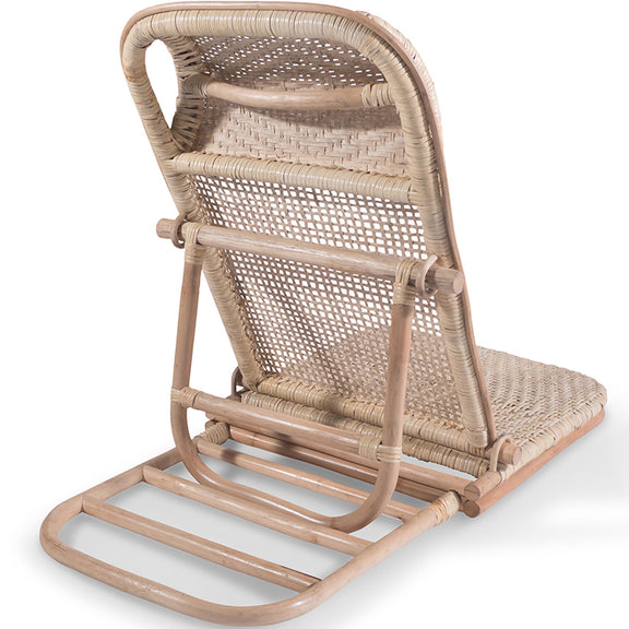 Sun Lounger Natural Rattan – Reclinable for Garden, Terrace & Beach – Chenai - gallery 7
