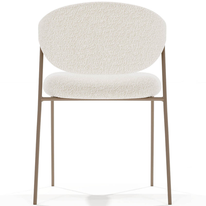 Dining chair - Upholstered in Bouclé Fabric - Seda - gallery 8