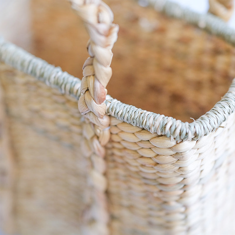 Natural Fiber Basket with Handles - 30x25CM - Haret - gallery 6