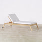 Teak Wood Sun Lounger with Cushion - Steela - gallery 1