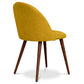 Dining Chair - Upholstered in Fabric - Scandinavian Style - Evelyne - gallery 7