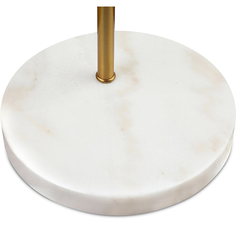 Modern Gold Floor Lamp in Metal and Marble – Quely