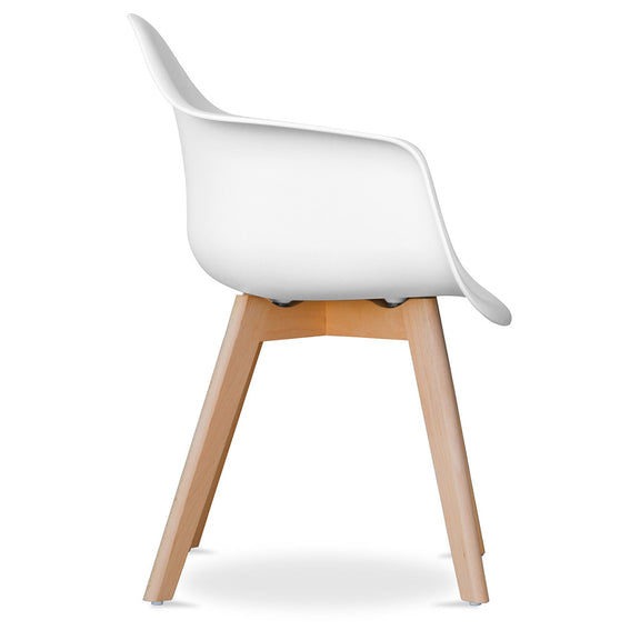 Dining Chair with Armrests - Scandinavian Style - Dominic - gallery 5