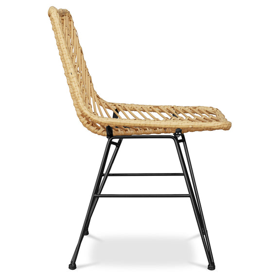 Synthetic wicker dining chair - Mia - gallery 10