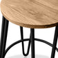 Sgabello da bar Hairpin 66cm - Legno chiaro e metallo