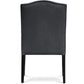 Silla de comedor Charlotte de estilo barroco - Terciopelo