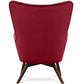 Sillón Jensen de estilo escandinavo - Terciopelo