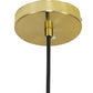 Globe ceiling lamp - Golden pendant - Ruby