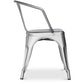 Chaise de salle à manger avec accoudoirs - Acier - Nouvelle édition - Stylix