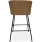 Rattanhocker mit Armlehnen - Boho Bali Design - Ishita