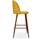 Tabouret rembourré en tissu - Design scandinave - 73cm - Evelyne