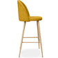 Tabouret tapissé en tissu - design scandinave - 73cm - Evelyne